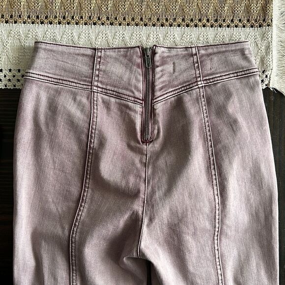 We The Free Curvy Washed Maroon Mercury Skinny Jean - Picture 5 of 8